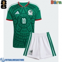 Fotballdrakt Barn Mexico Santiago Gimenez #11 Hjemmedraktsett VM 2026 Kortermet (+ Korte bukser)